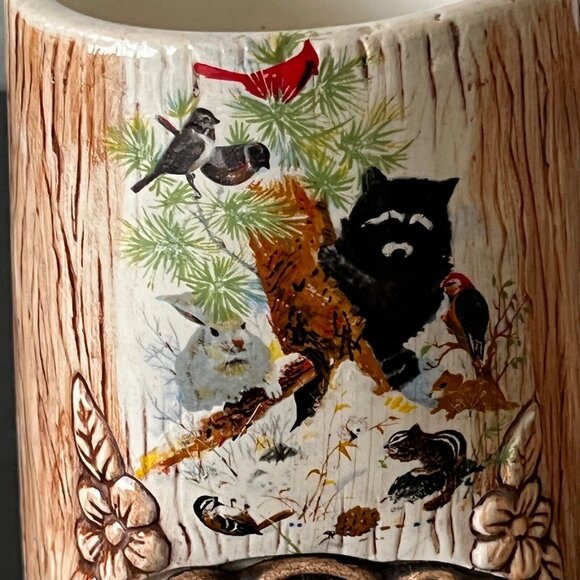 Treasure Craft Tree Trunk Death Valley Souvenir Coffee Mug Vintage 1960s - Picture 3 of 7